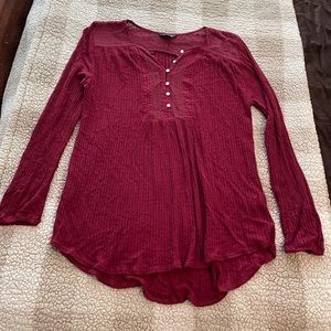 Lucky Brand, shirt, burgundy